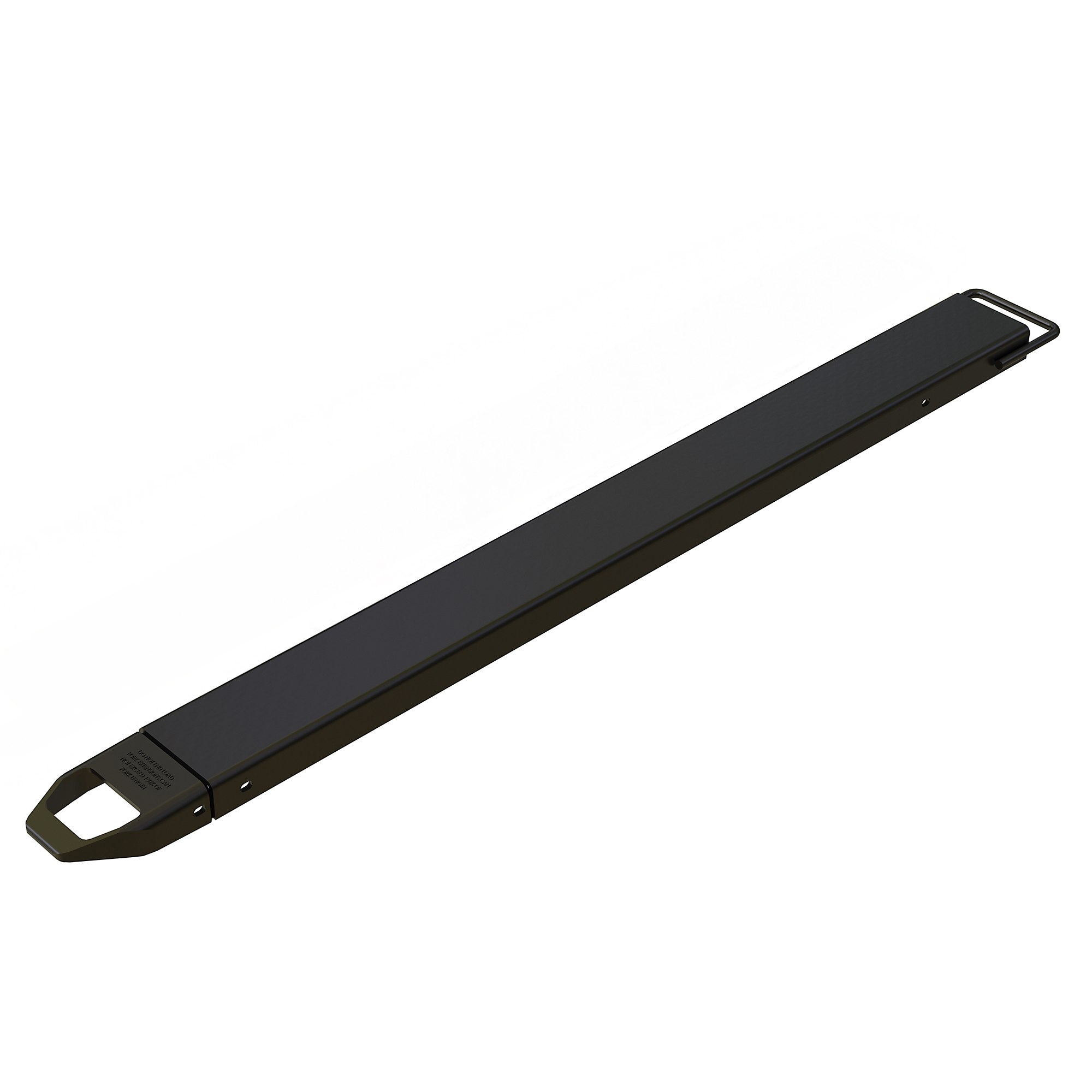Vestil Steel Single Fork Extension — 5in. x 72in., 4,000 lb Capacity, Black, Model# FE-5-72-BK-EACH